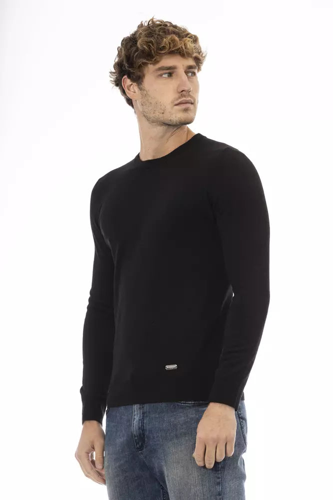 Maglione da uomo in lana nera Baldinini Trend