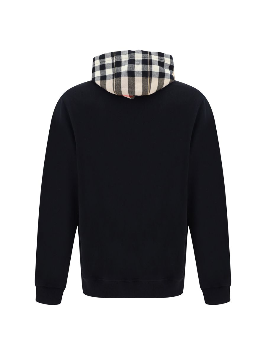 Eleganter, übergroßer Samuel-Hoodie von Burberry in Schwarz