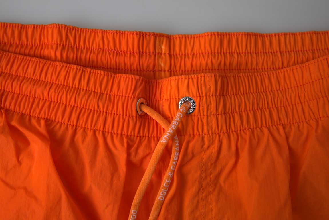 Dolce & Gabbana – Badeshorts mit Farbverlaufseffekt in leuchtendem Orange