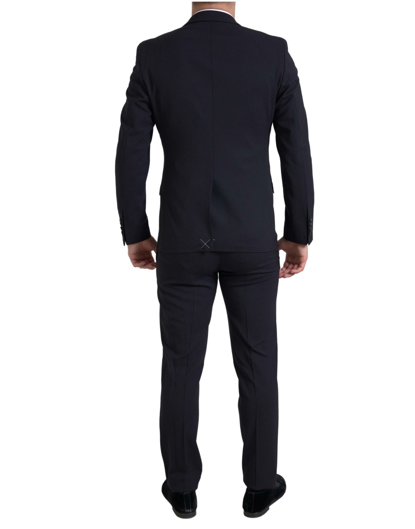 Traje MARTINI azul de 2 piezas con botonadura simple