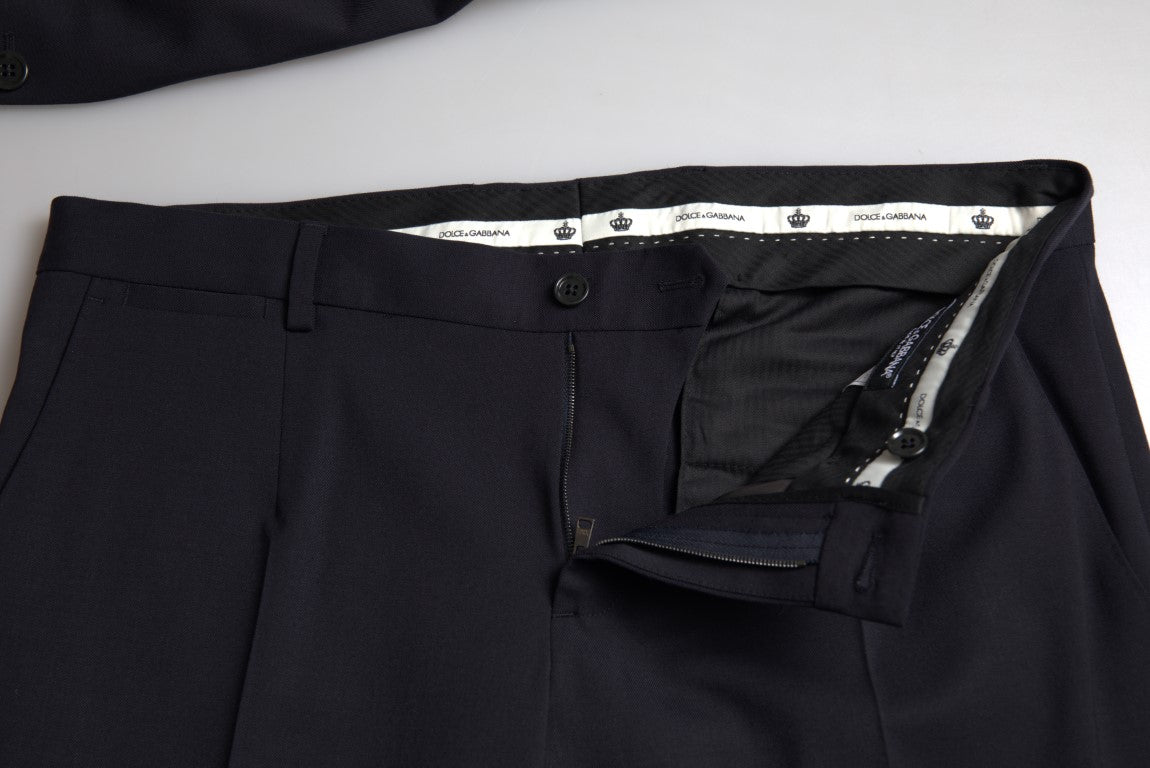 Traje MARTINI azul de 2 piezas con botonadura simple