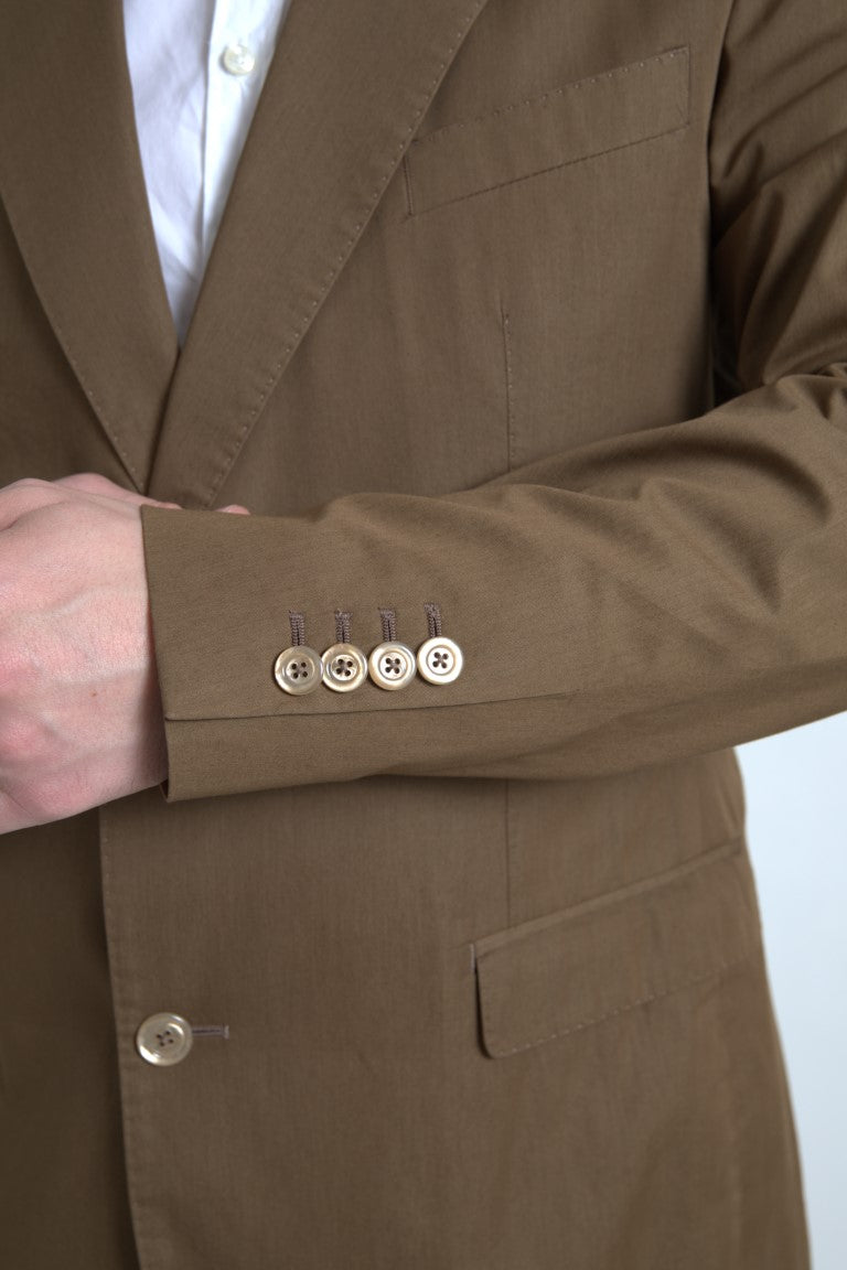 Abito TAORMINA monopetto marrone 2 pezzi