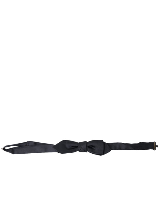 Pajarita Papillon Hombre Cuello Ajustable Satén Seda Azul Oscuro