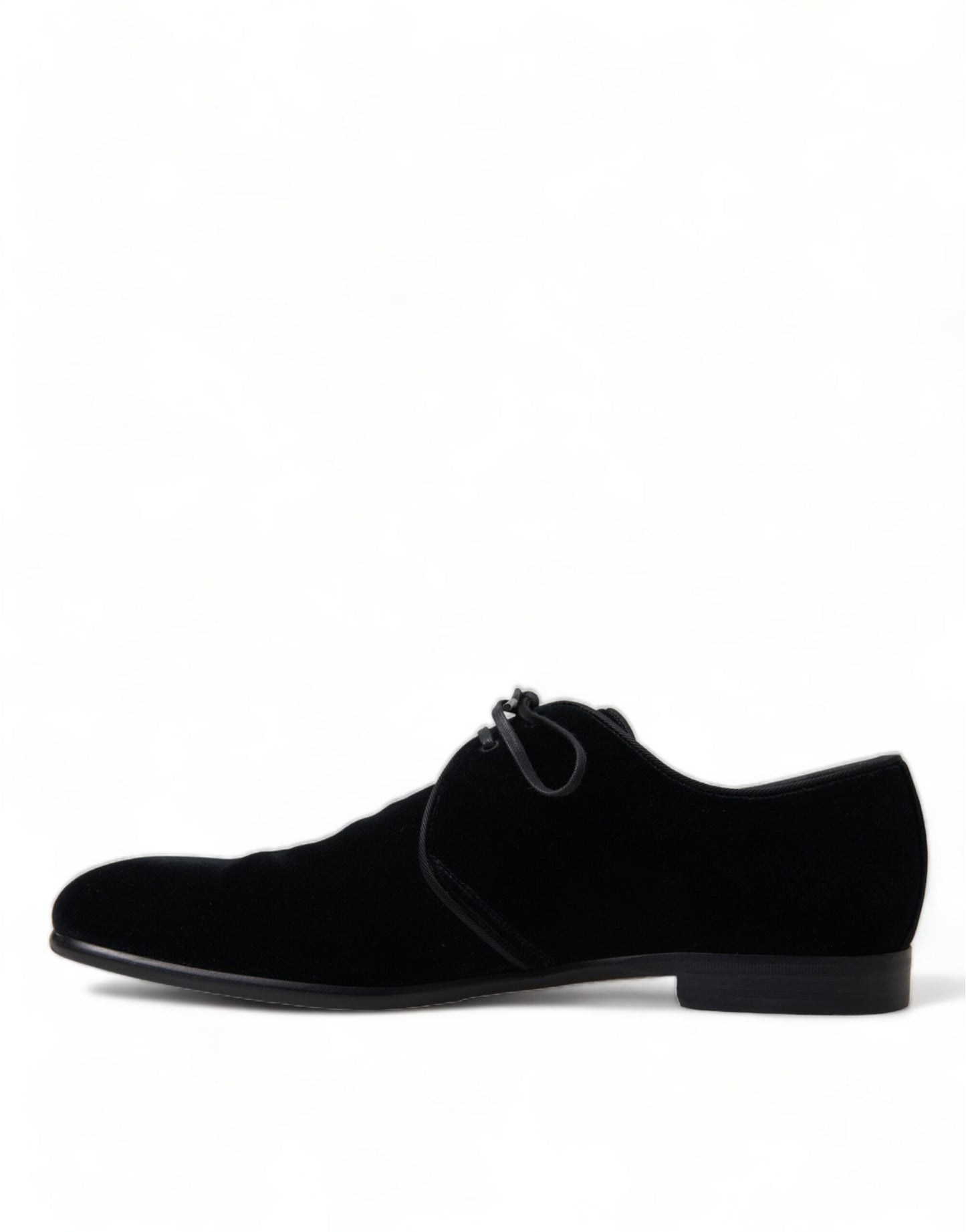 Scarpe eleganti derby formali con lacci in velluto nero