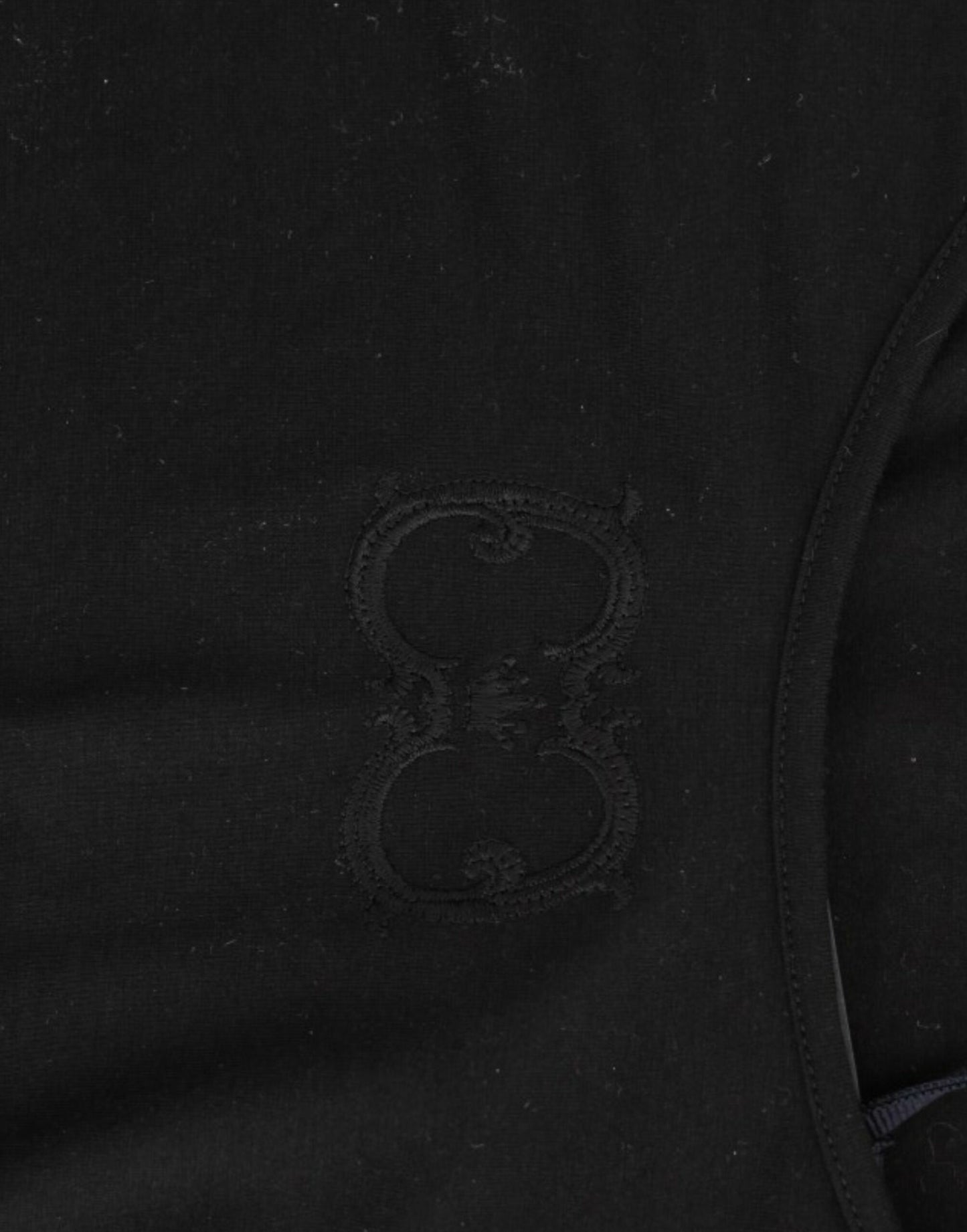 Cavalli Elegantes Kurzarm Schwarz Oberteil