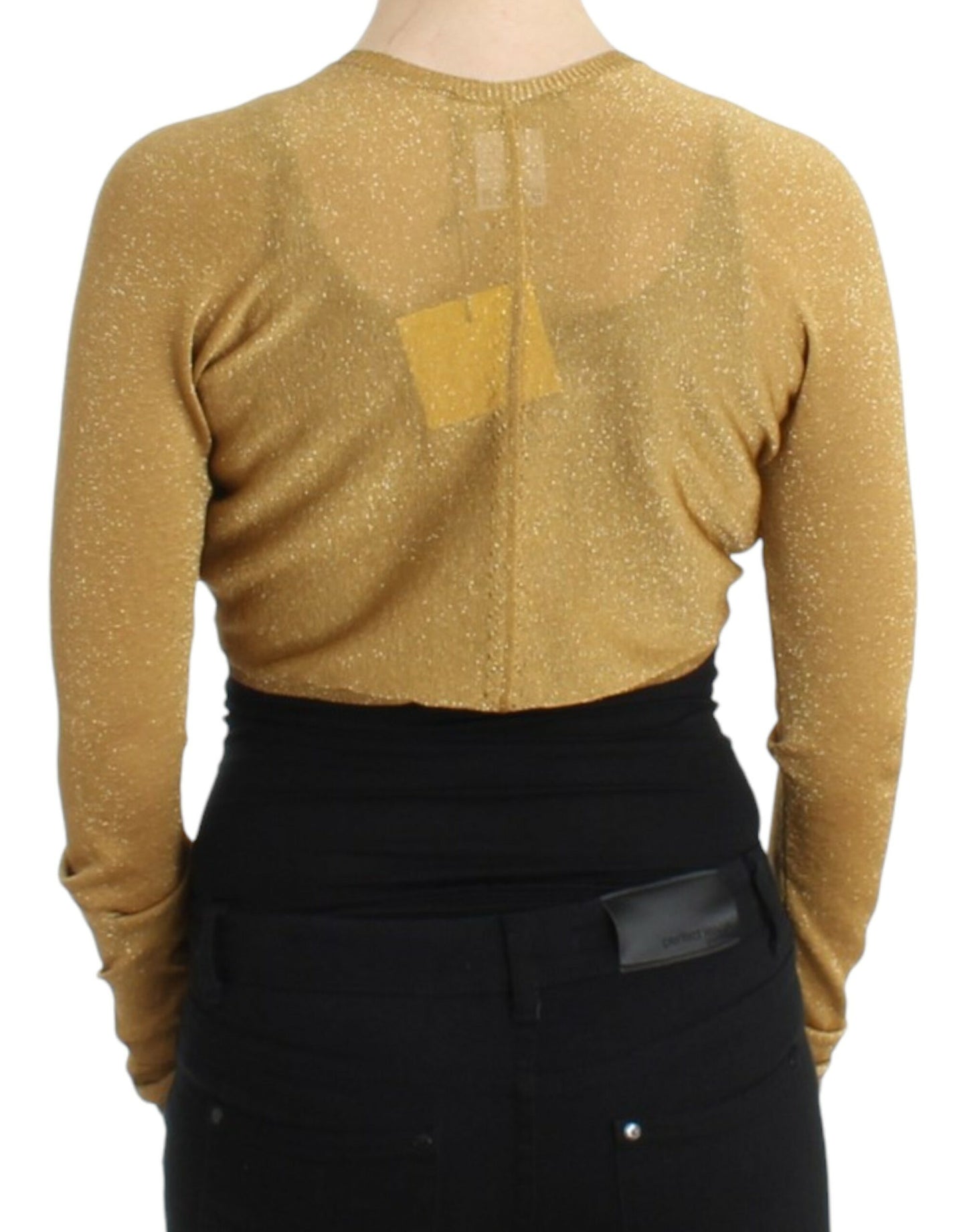 Cavalli Verziertes Gold Schimmer Shrug