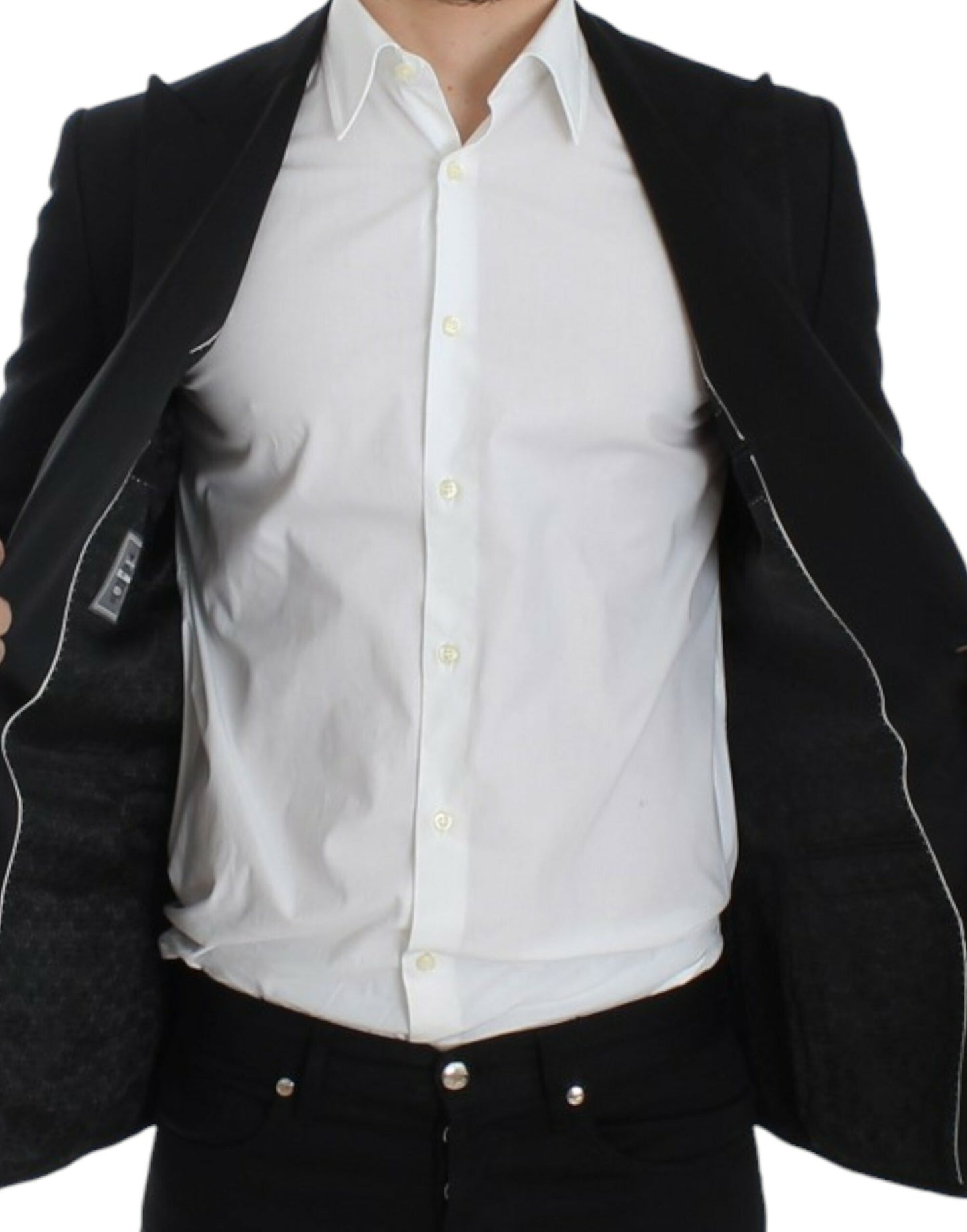 Americana SICILIA de lana y seda negra