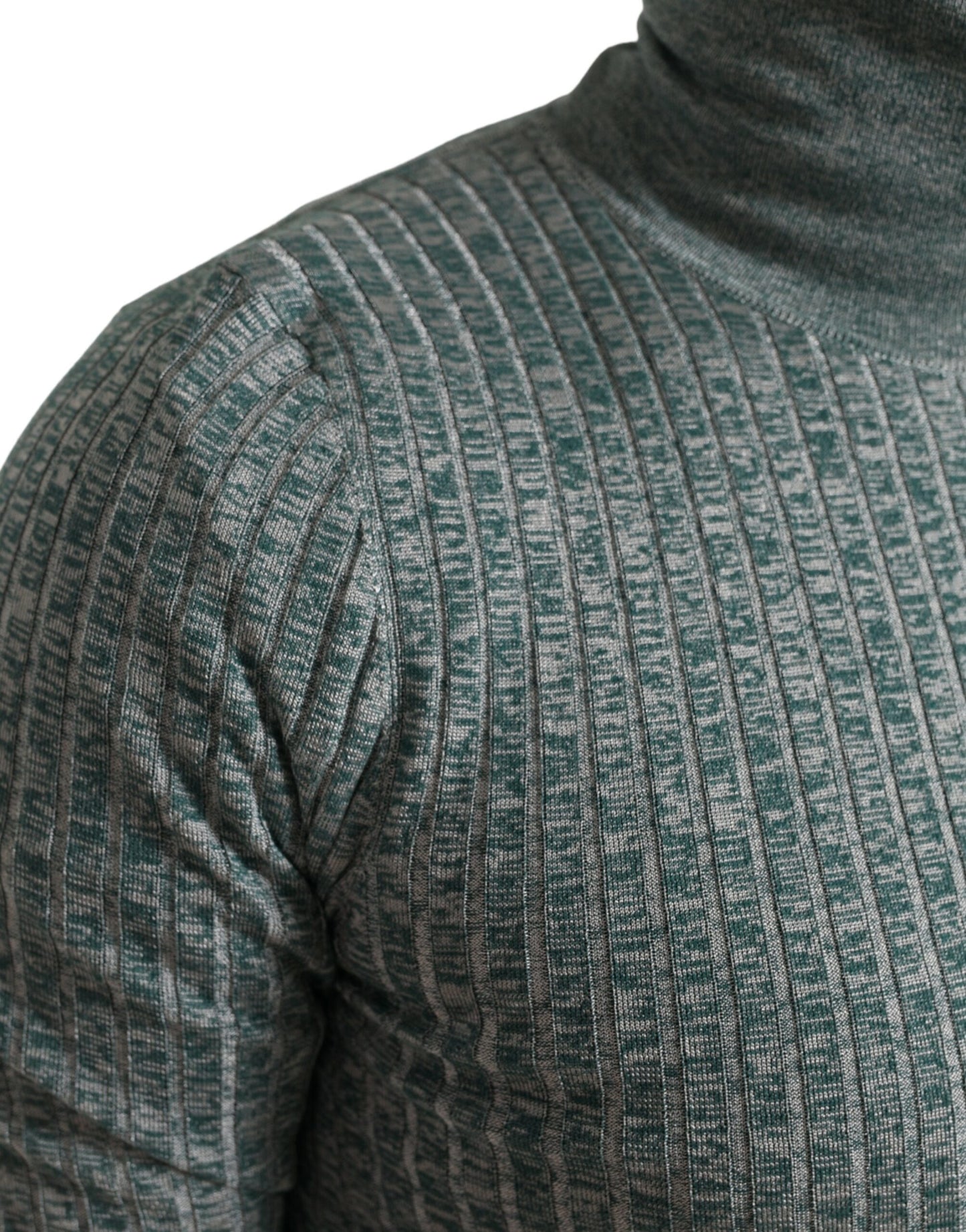 Eleganter grüner Rollkragenpullover von Dolce & Gabbana