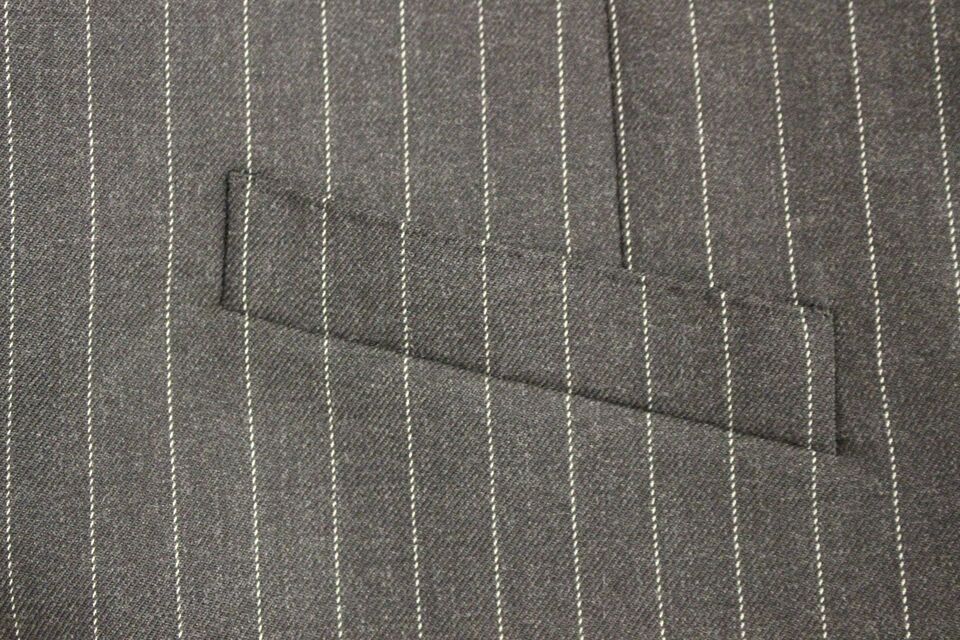 Dolce & Gabbana Eleganter Grauer Gestreifter Kleidungsweste