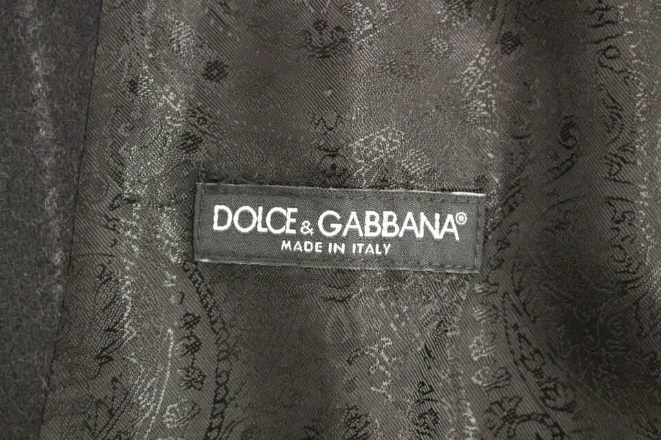 Chaleco negro de lana a rayas con logo Gilet Weste
