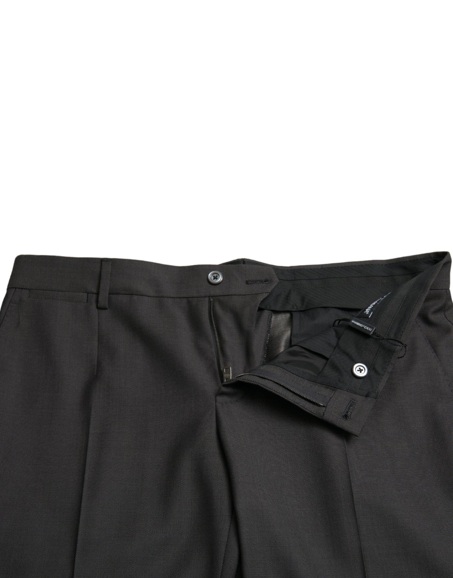 Pantalones formales ajustados elásticos gris oscuro