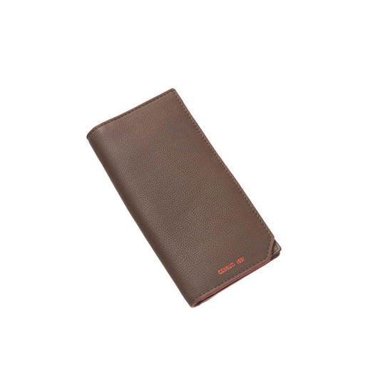 Cartera de piel de becerro marrón