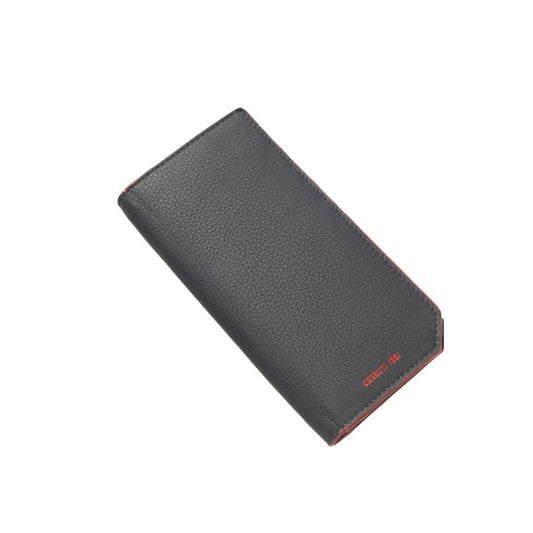 Cartera de piel de becerro azul