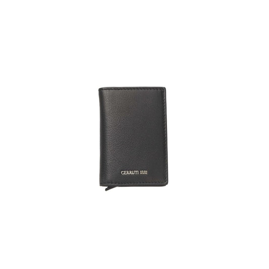 Cartera de piel de becerro negra