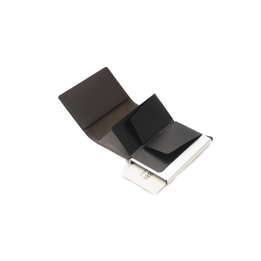 Cerruti 1881 Portefeuille pour hommes en cuir de veau marron