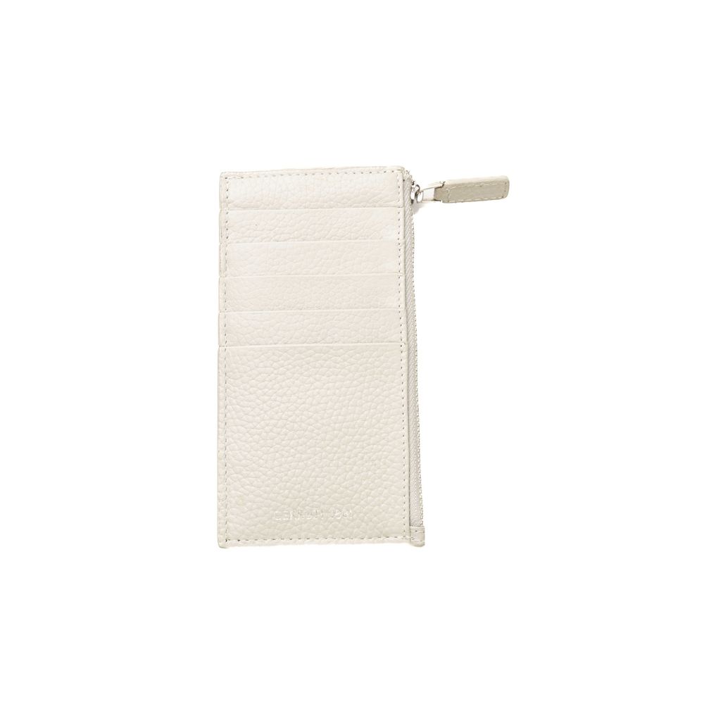 Portefeuille pour hommes en cuir blanc Cerruti 1881