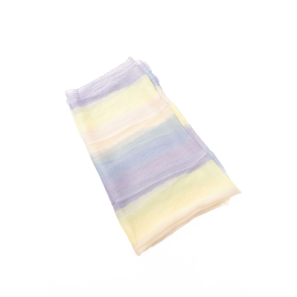 Sciarpa di seta multicolore