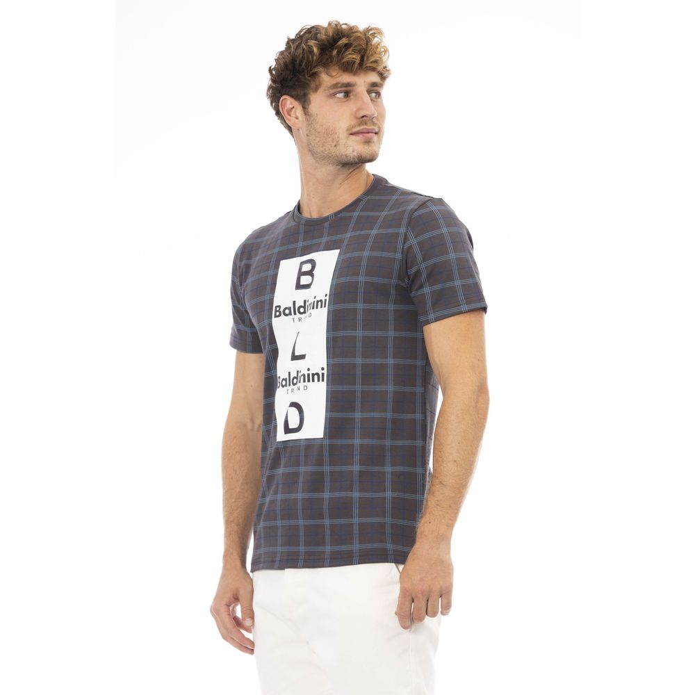 T-shirt pour homme en coton gris Baldinini Trend