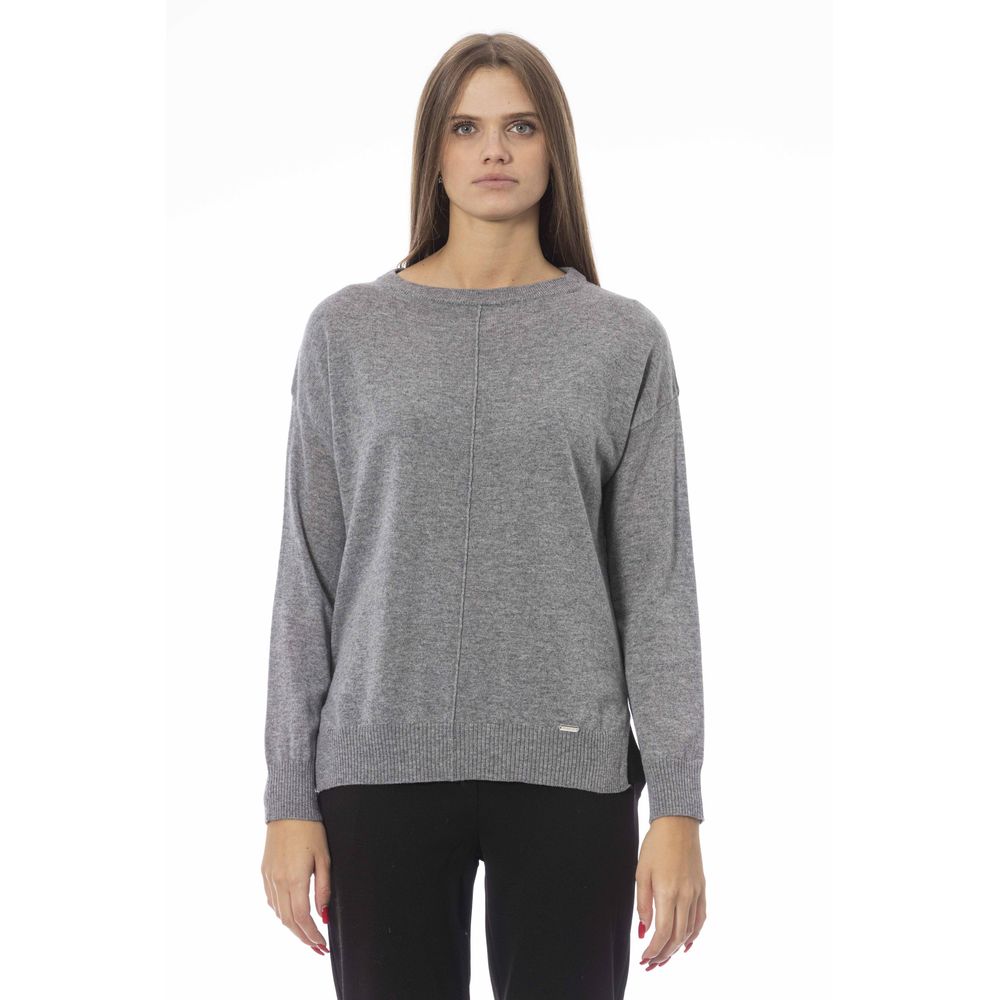 Jersey de viscosa gris