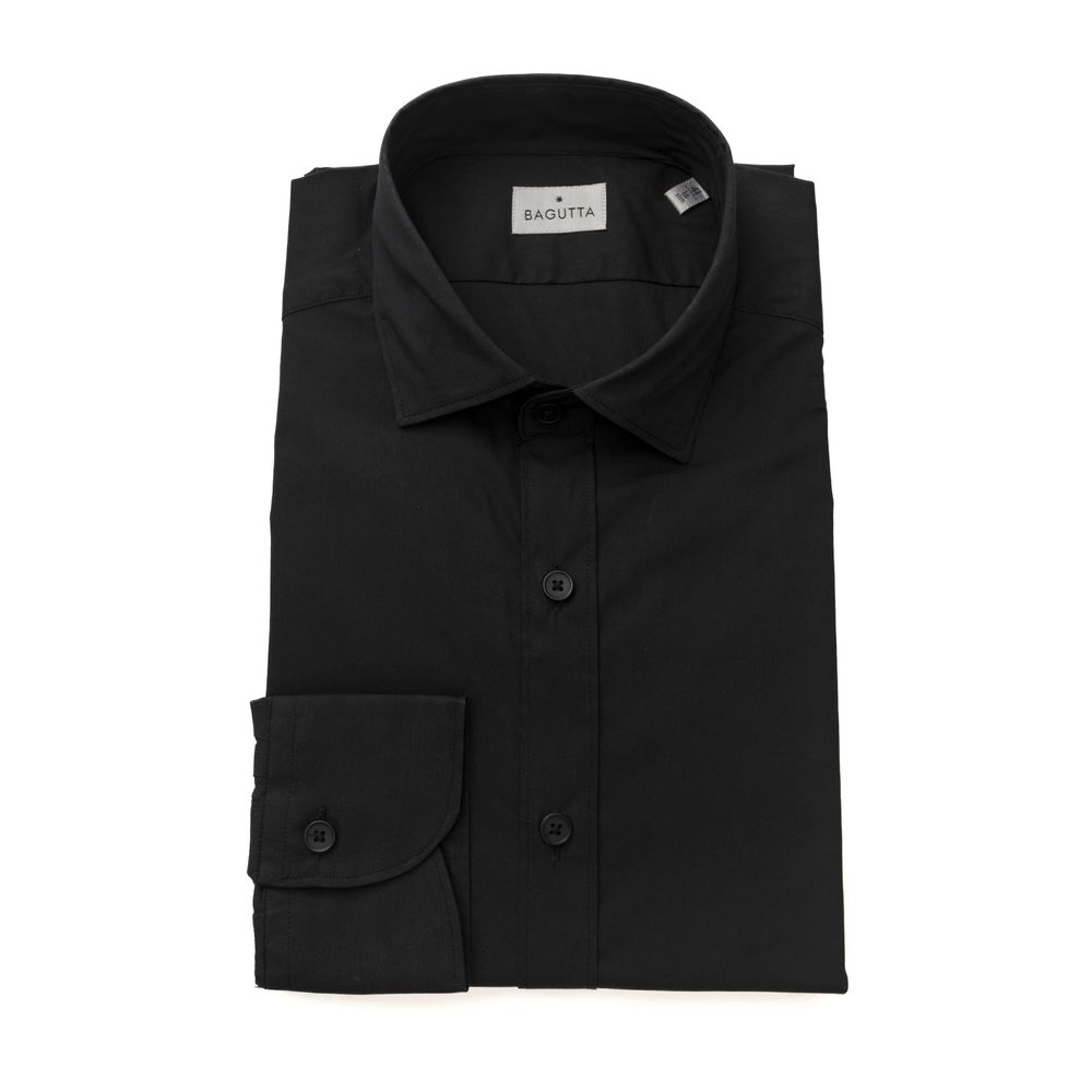 Camisa de algodón negra