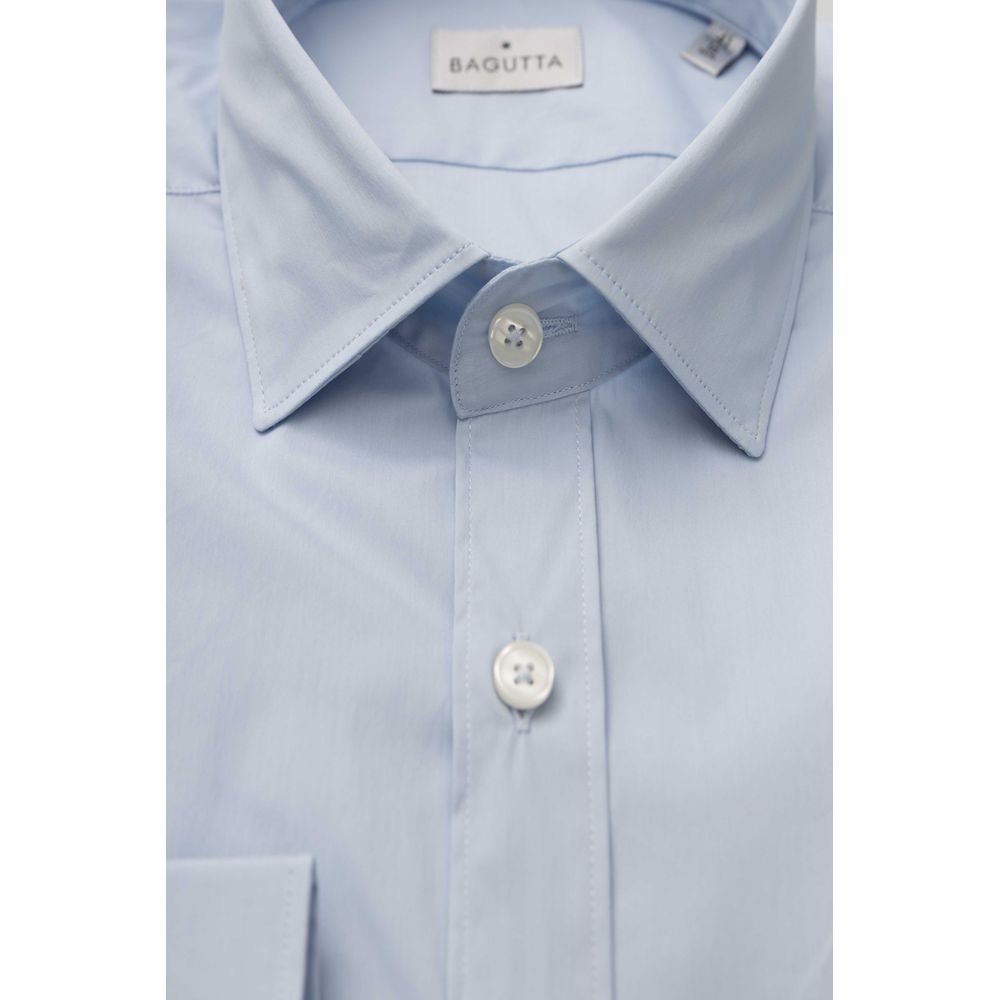Camisa de algodón celeste