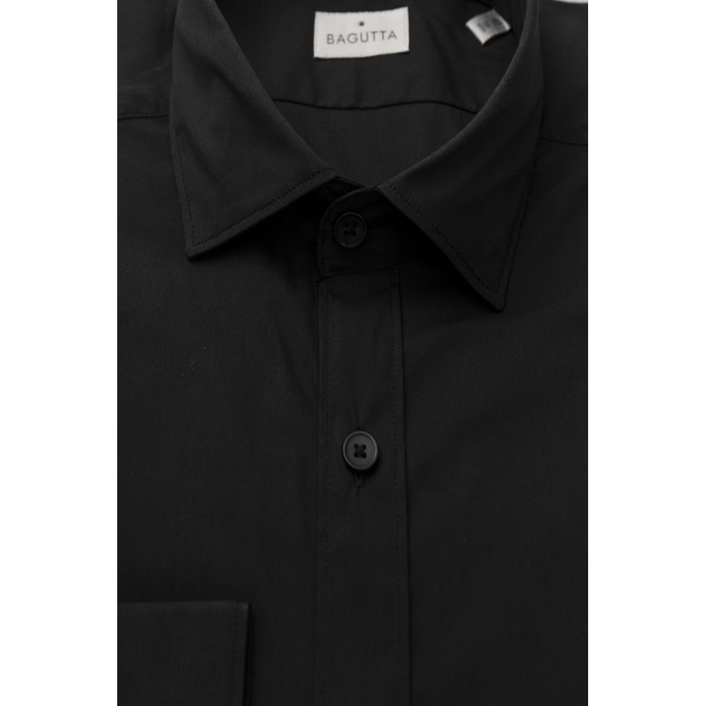 Camisa de algodón negra