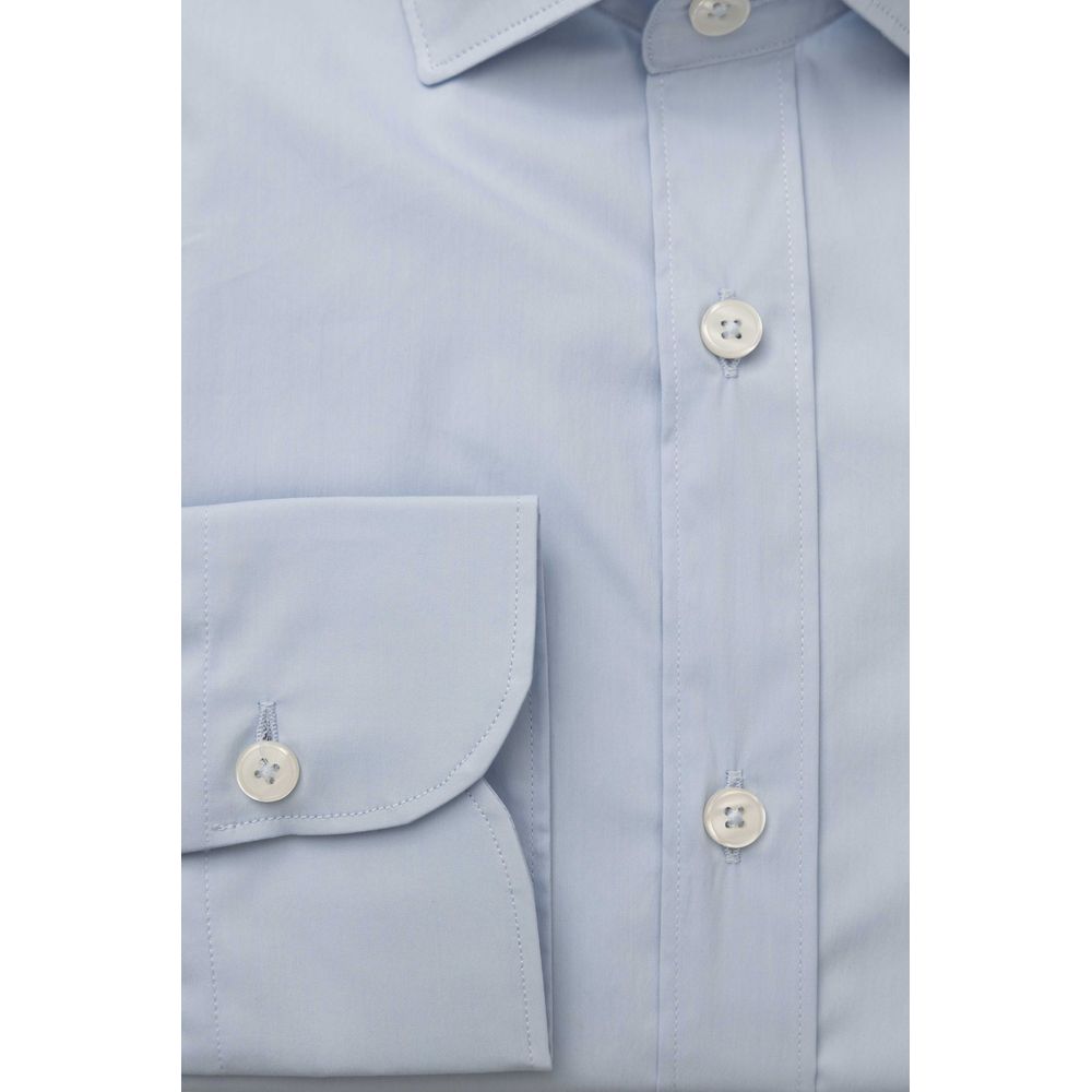 Camisa de algodón celeste