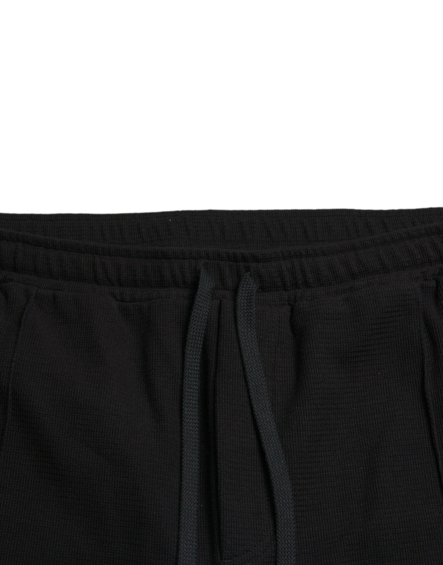 Pantaloni della tuta da jogging in misto cotone nero