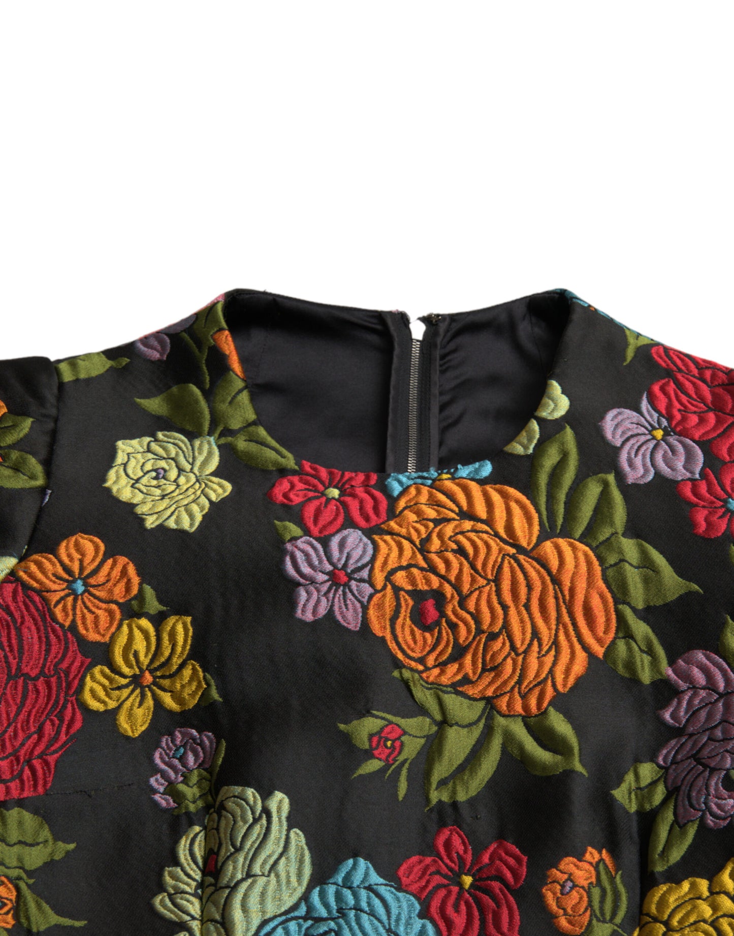 Dolce & Gabbana Elegantes Bleistiftkleid mit Blumenstickerei
