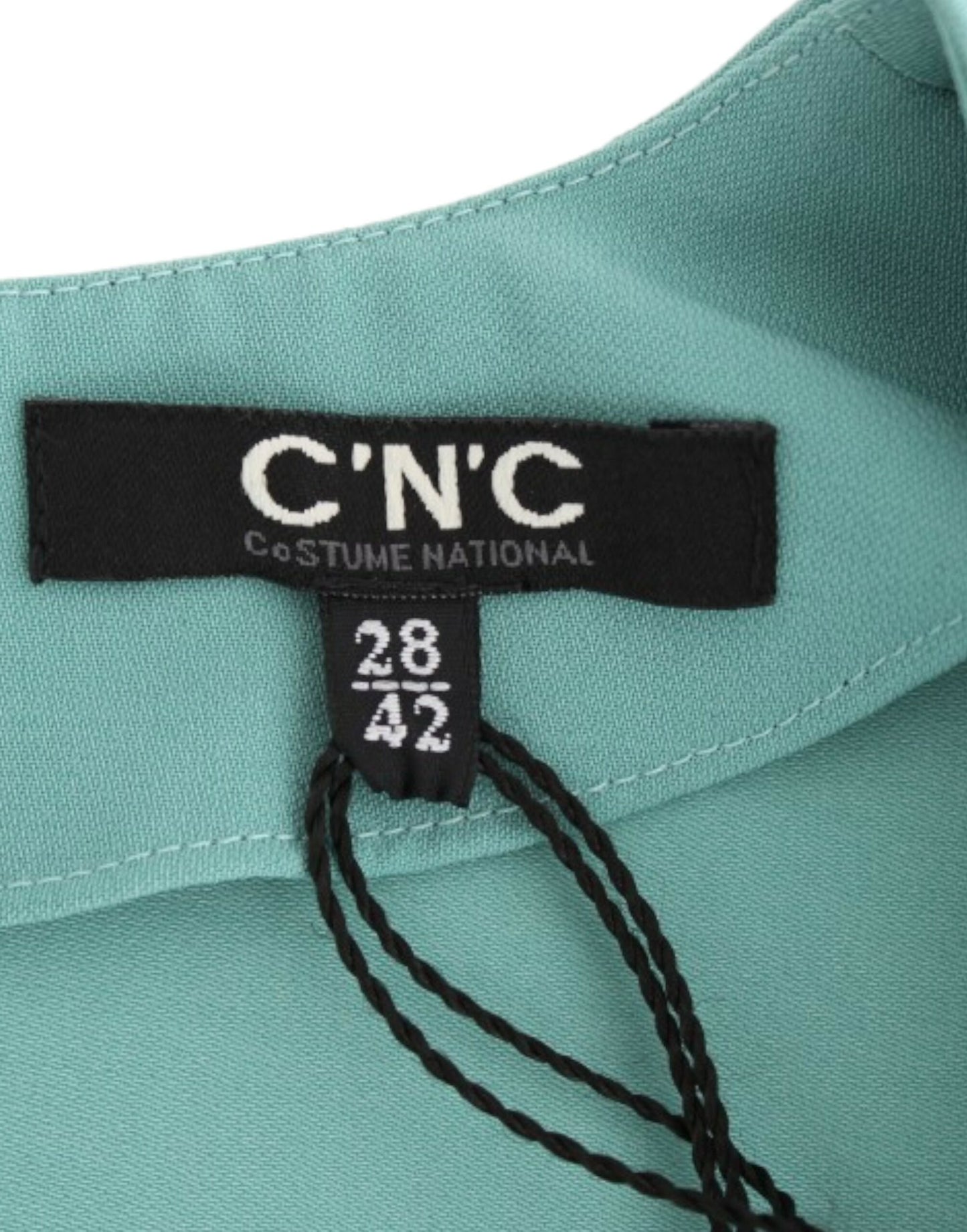 Robe midi verte élégante à décolleté en V de Costume National