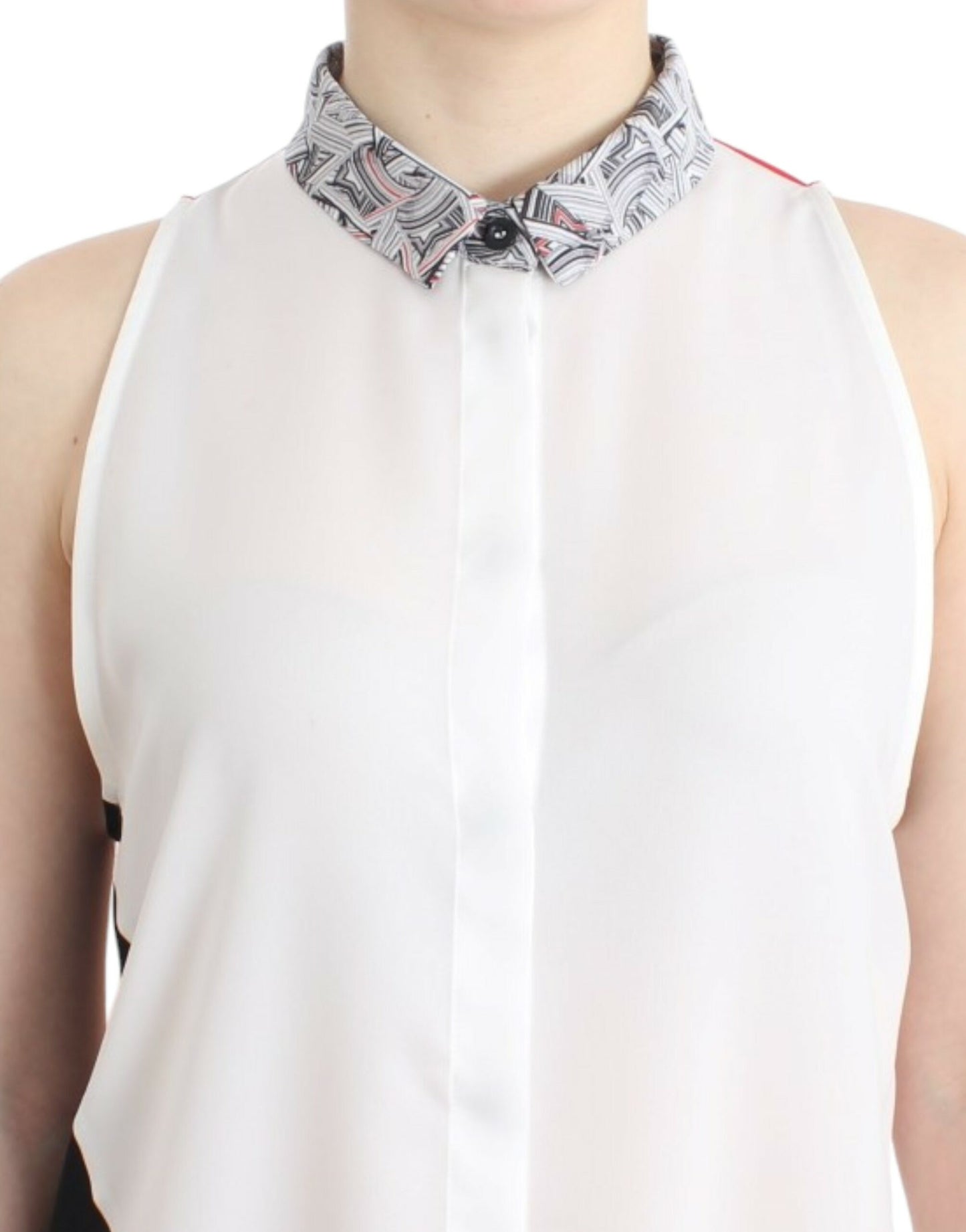 Costume National asymmetrisches Hemd Kleid mit Knöpfen
