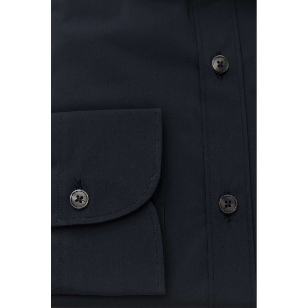 Bagutta Elegance: Camisa ajustada con cuello francés