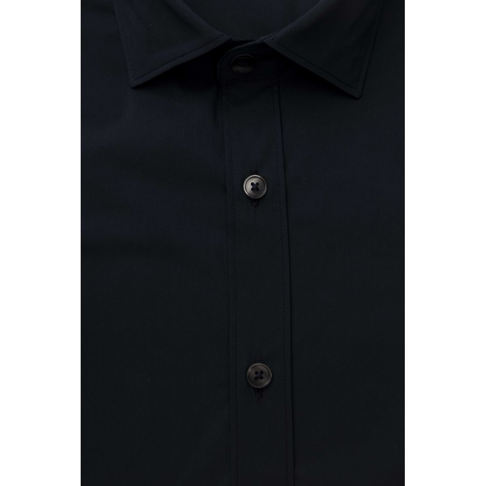 Bagutta Elegance: Camisa ajustada con cuello francés