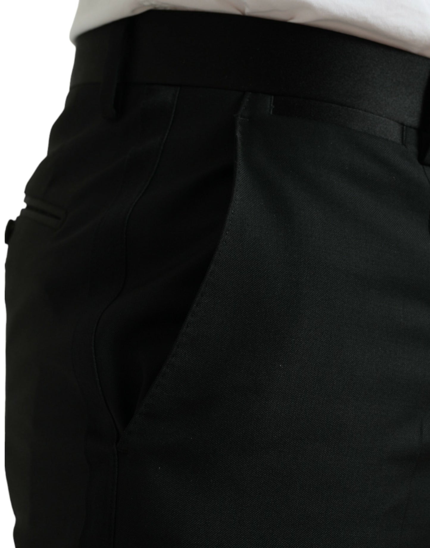 Elegante Slim Fit-Anzughose aus Wolle von Dolce & Gabbana