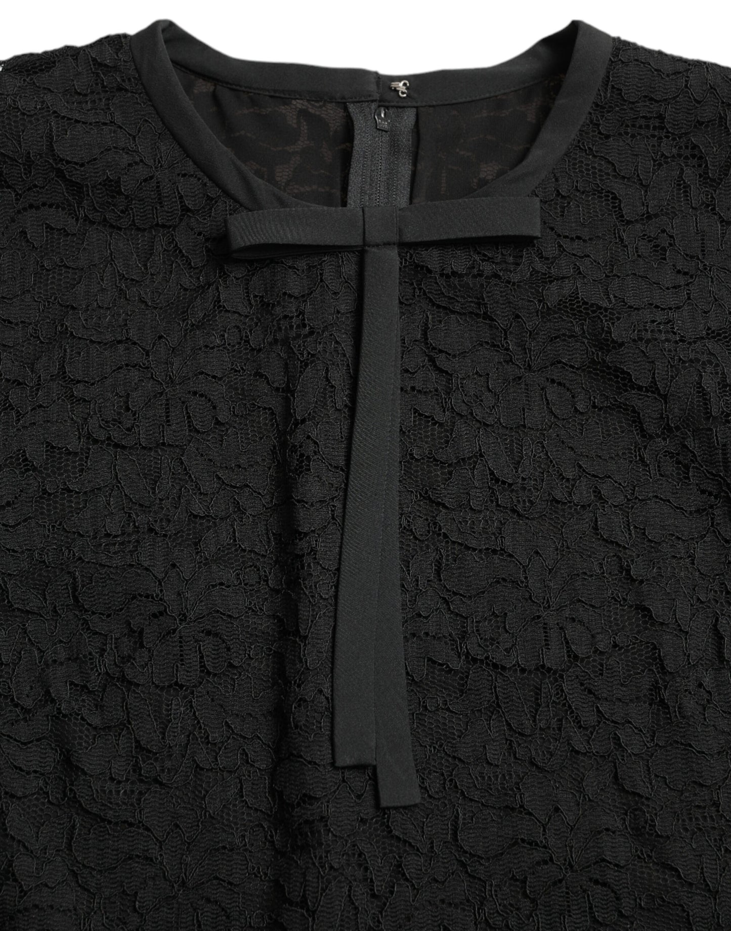 Dolce & Gabbana Elegantes langärmliges Oberteil aus floraler Spitze