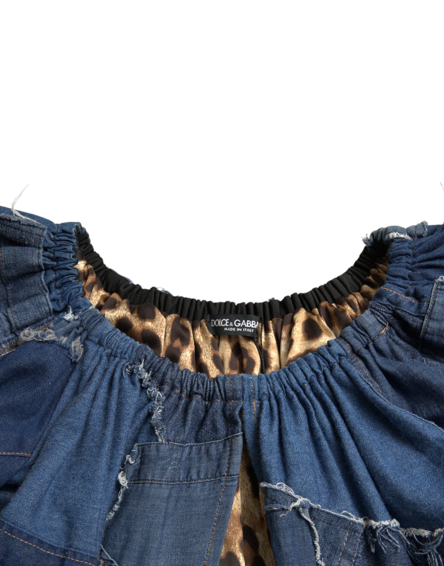 Dolce & Gabbana Elegantes Baumwoll-Jeans-Bluse-Top