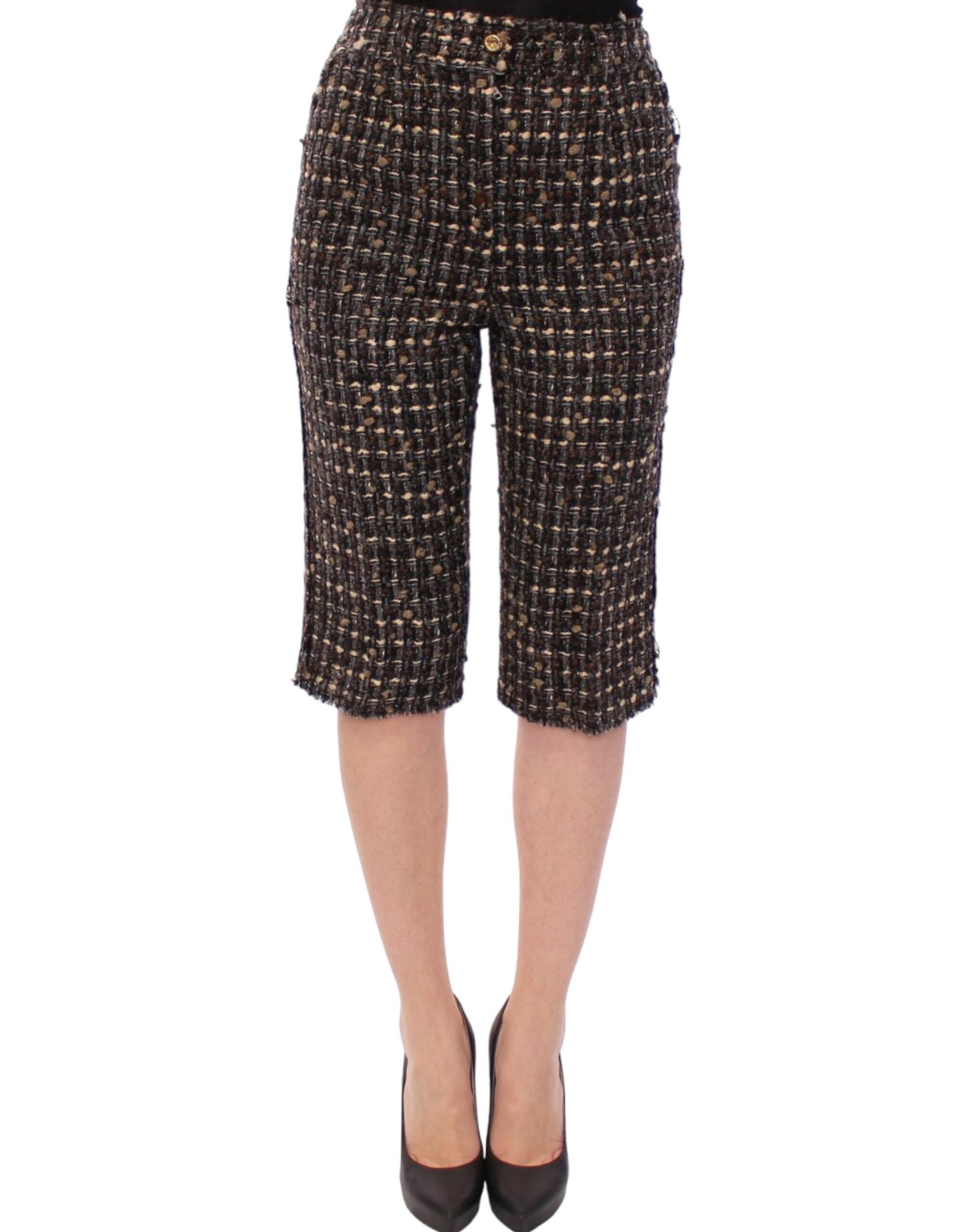 Pantalones cortos de lana multicolor