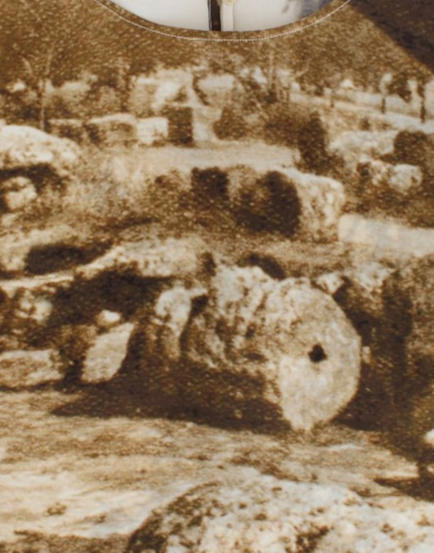 Blusa in seta taorminese marrone