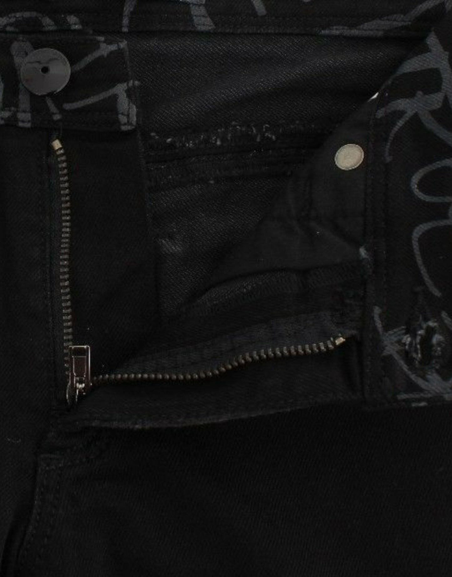 Jeans slim neri Pantaloni denim skinny elasticizzati