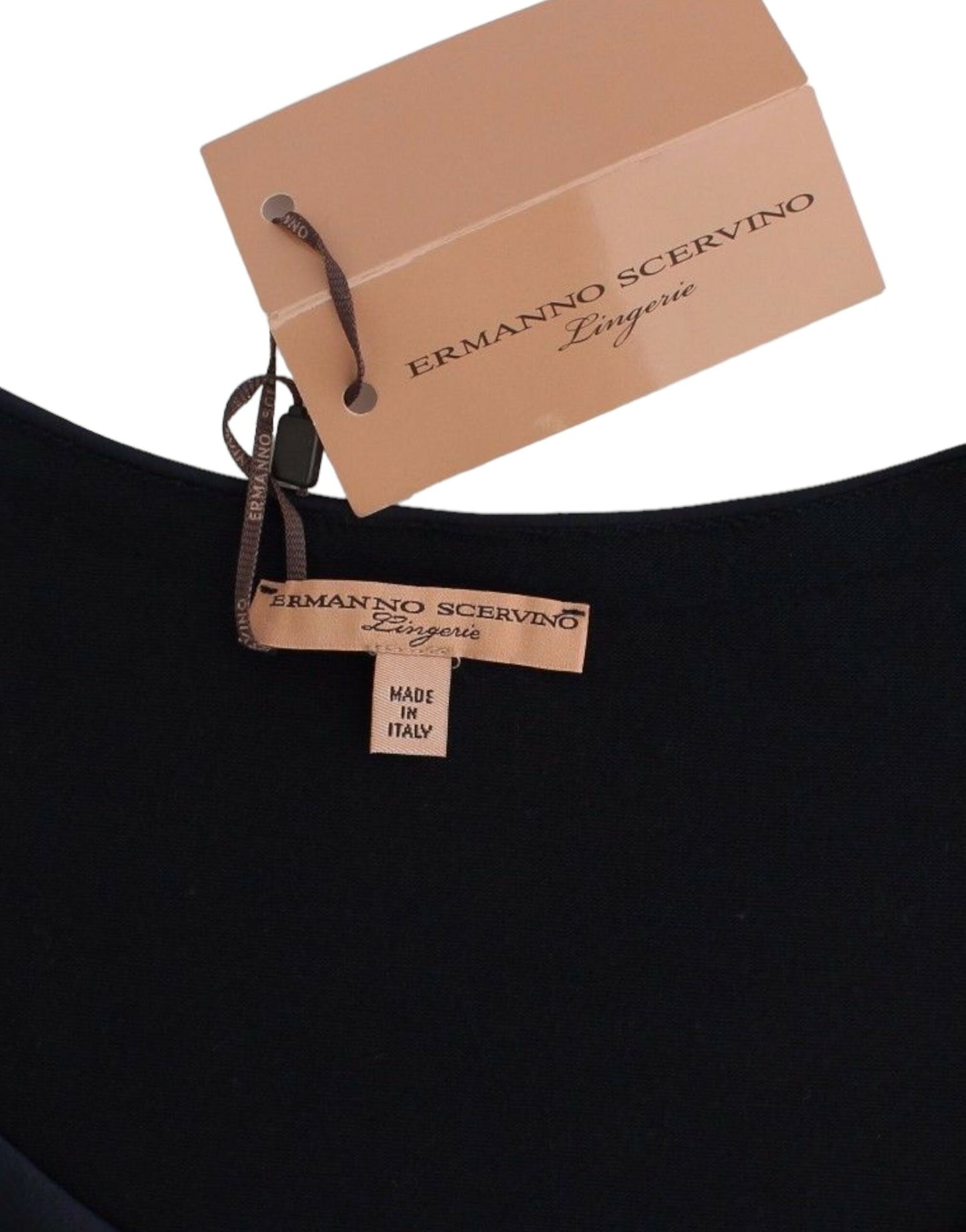 Lencería Top Azul Blusa Jersey Encaje Rayón