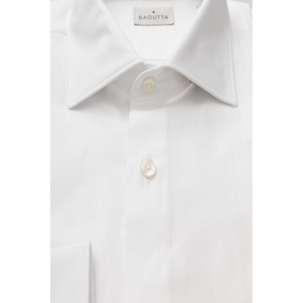 Chemise pour homme en coton blanc Bagutta