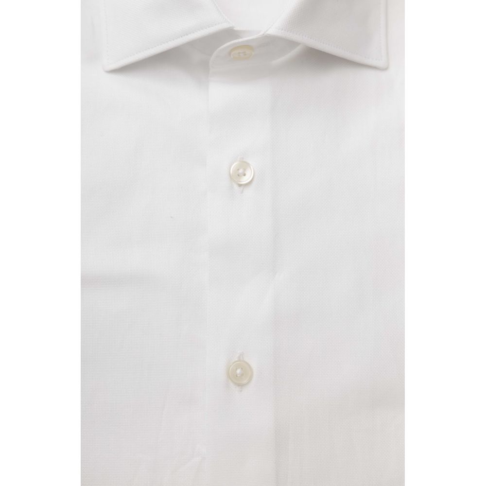 Chemise pour homme en coton blanc Bagutta