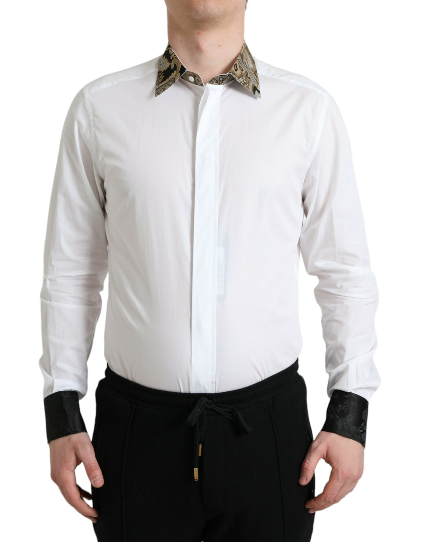 Elegantes Hemd mit Golddetails von Dolce & Gabbana