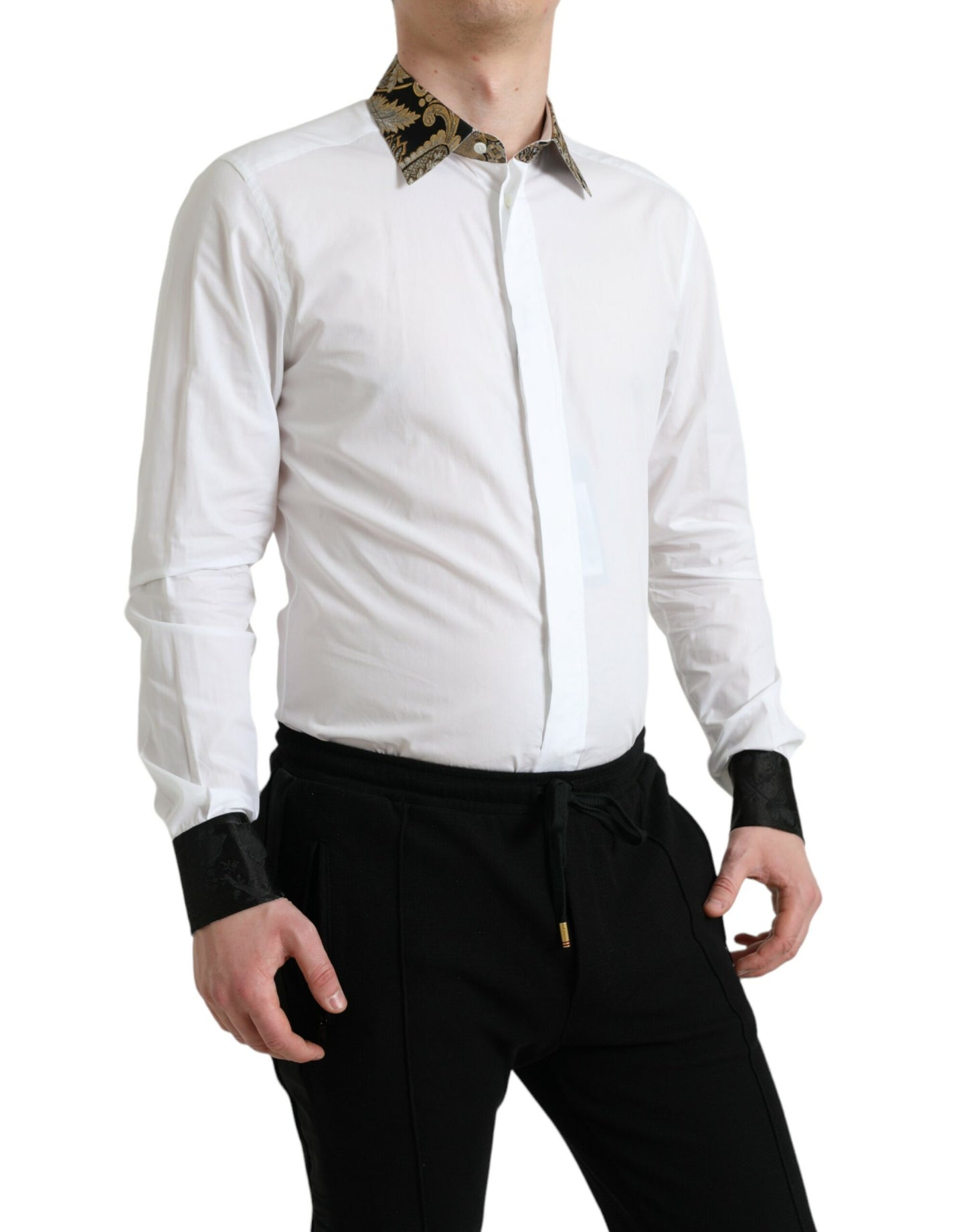 Elegantes Hemd mit Golddetails von Dolce & Gabbana