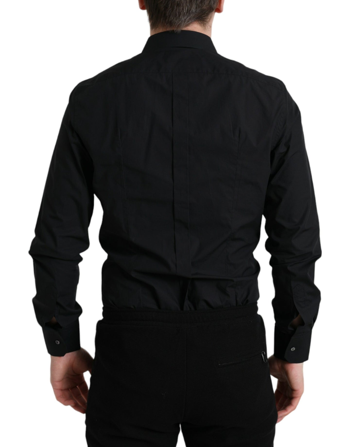 Dolce & Gabbana – Elegantes schwarzes italienisches Slim Fit-Hemd