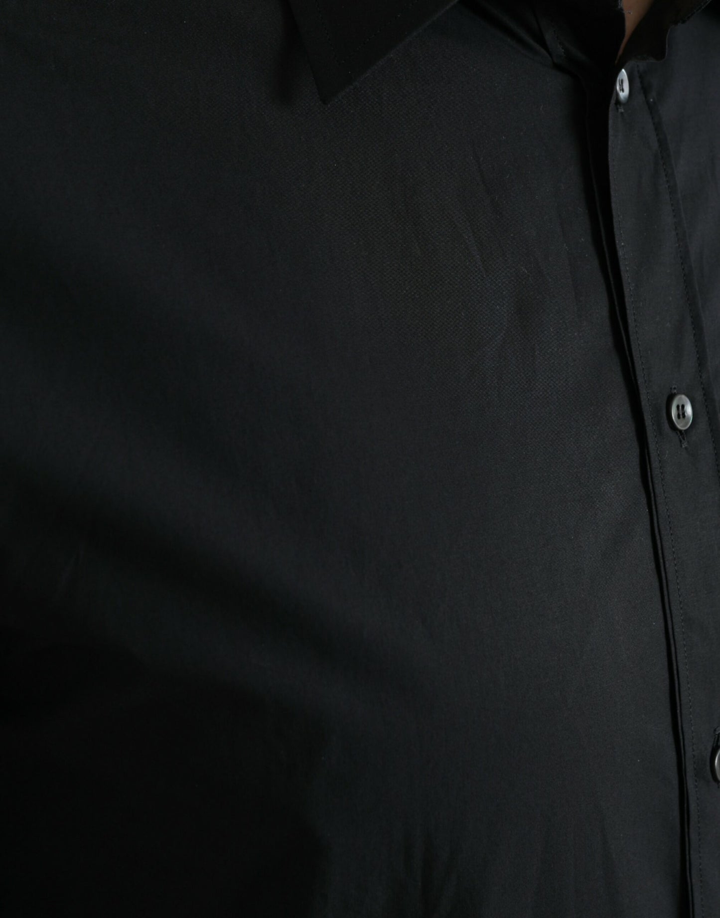 Dolce & Gabbana – Elegantes schwarzes italienisches Slim Fit-Hemd