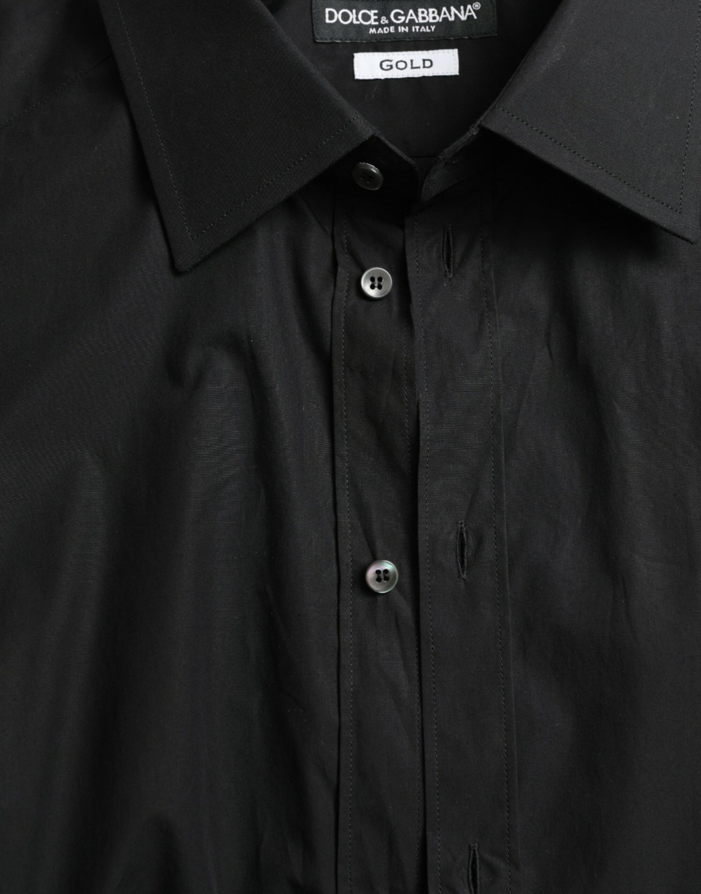 Dolce & Gabbana – Elegantes schwarzes italienisches Slim Fit-Hemd