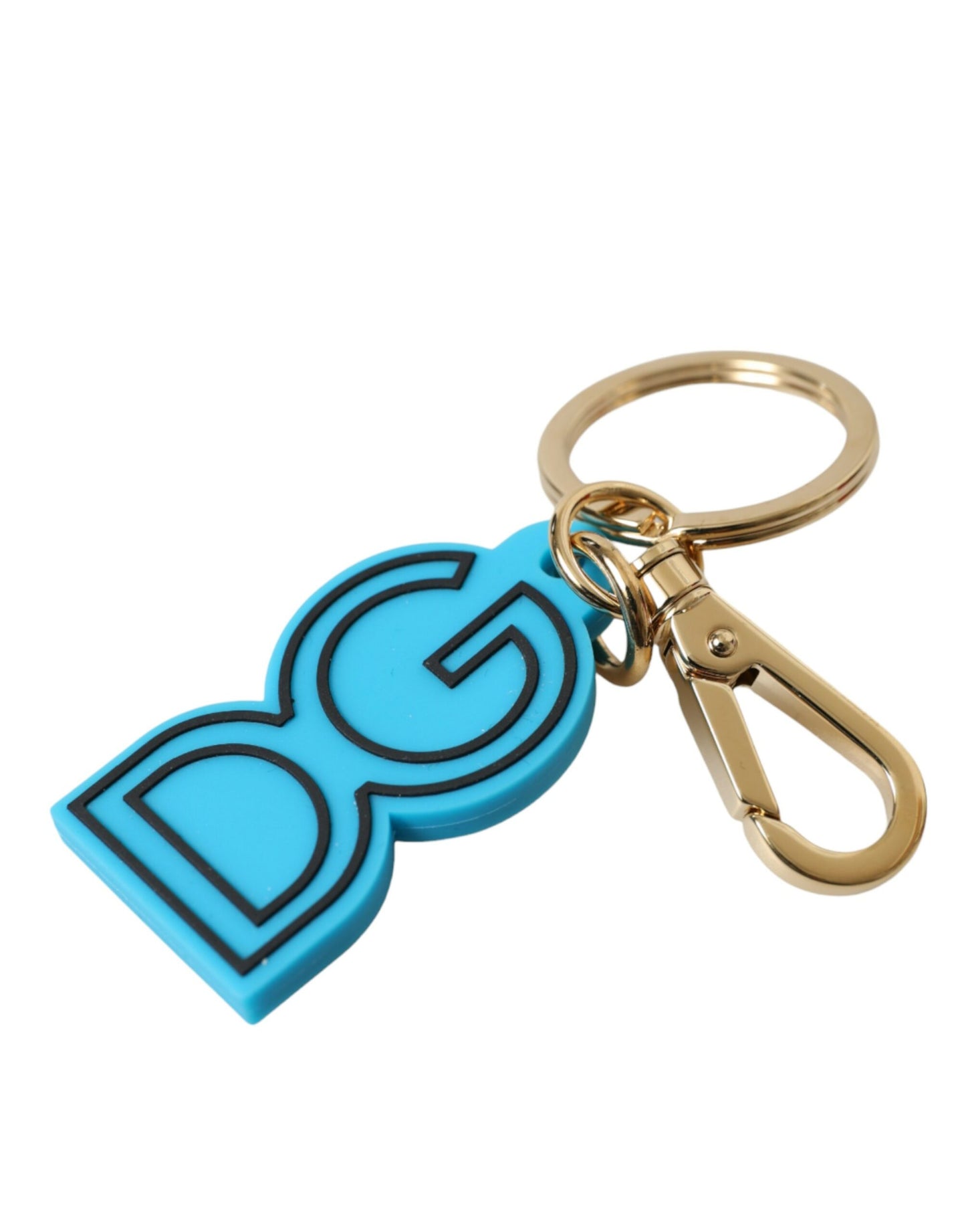 Dolce & Gabbana Elegantes Schlüsselanhänger-Accessoire in Blau und Gold