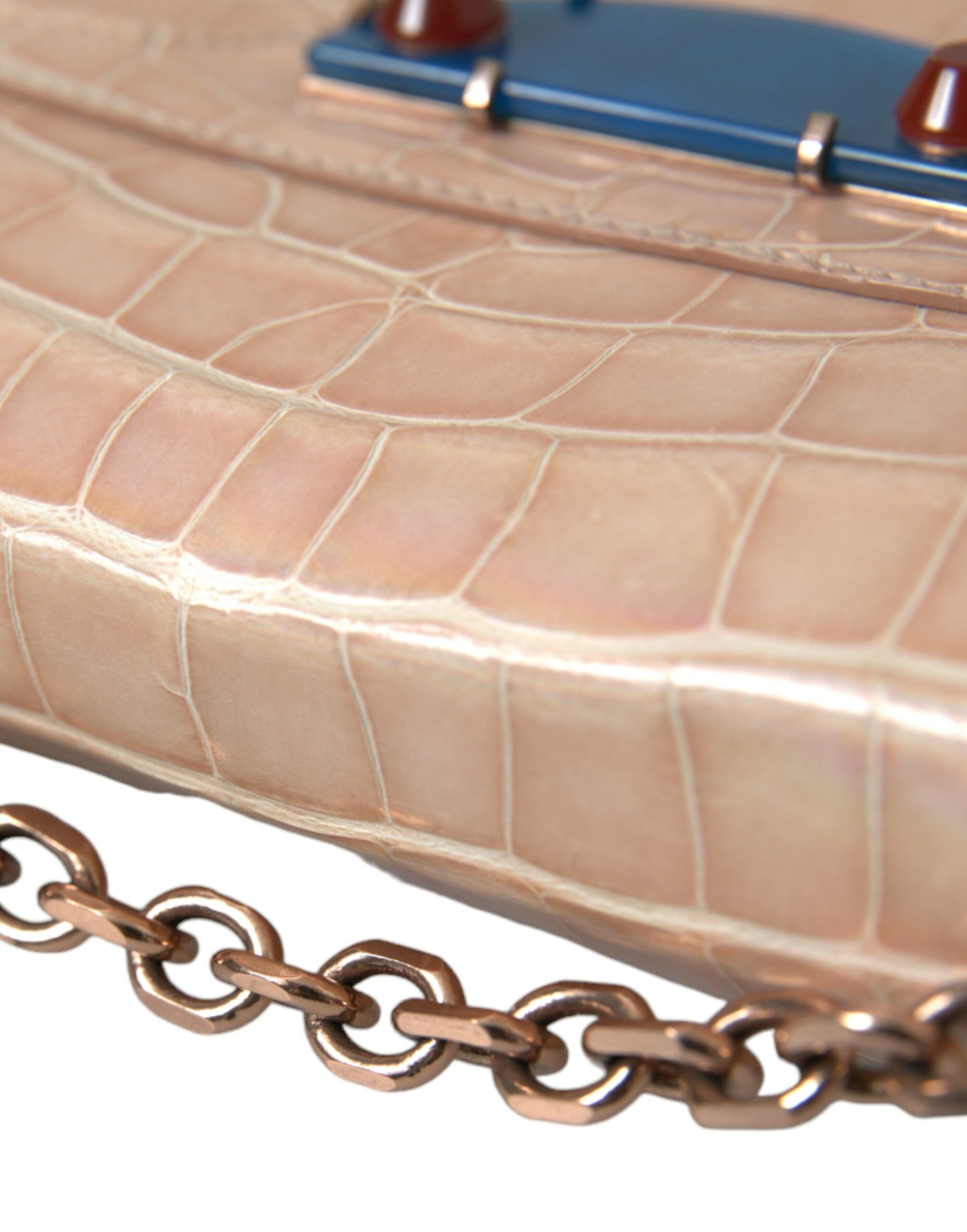 Clutch Mini Elegante in Catena Beige di Balenciaga per Eleganza Serale