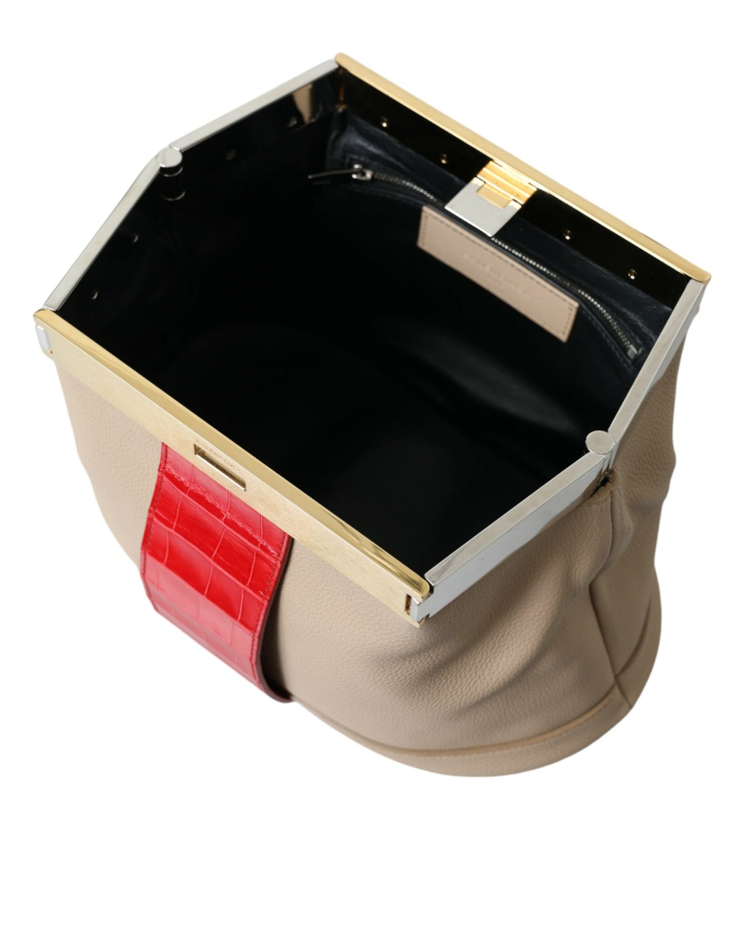Clutch in pelle esotica bicolore Balenciaga